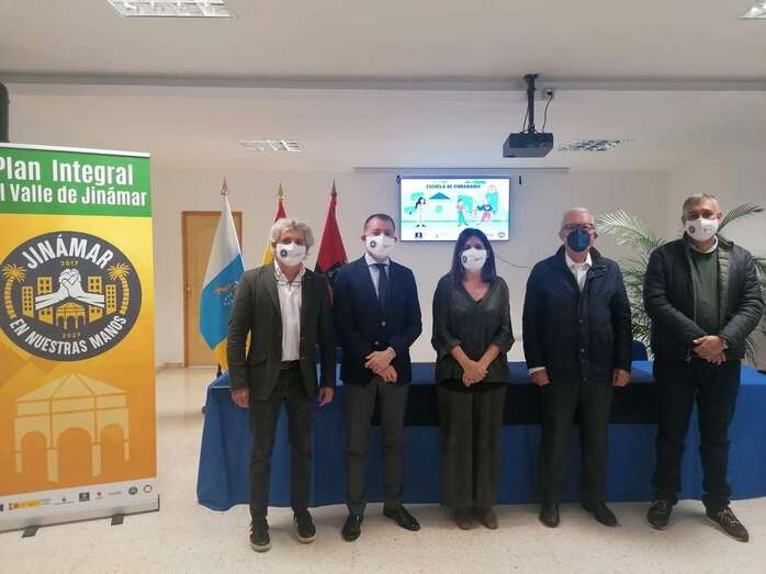 Imagen de la rueda de prensa celebrada este miércoles en Jinámar / TA